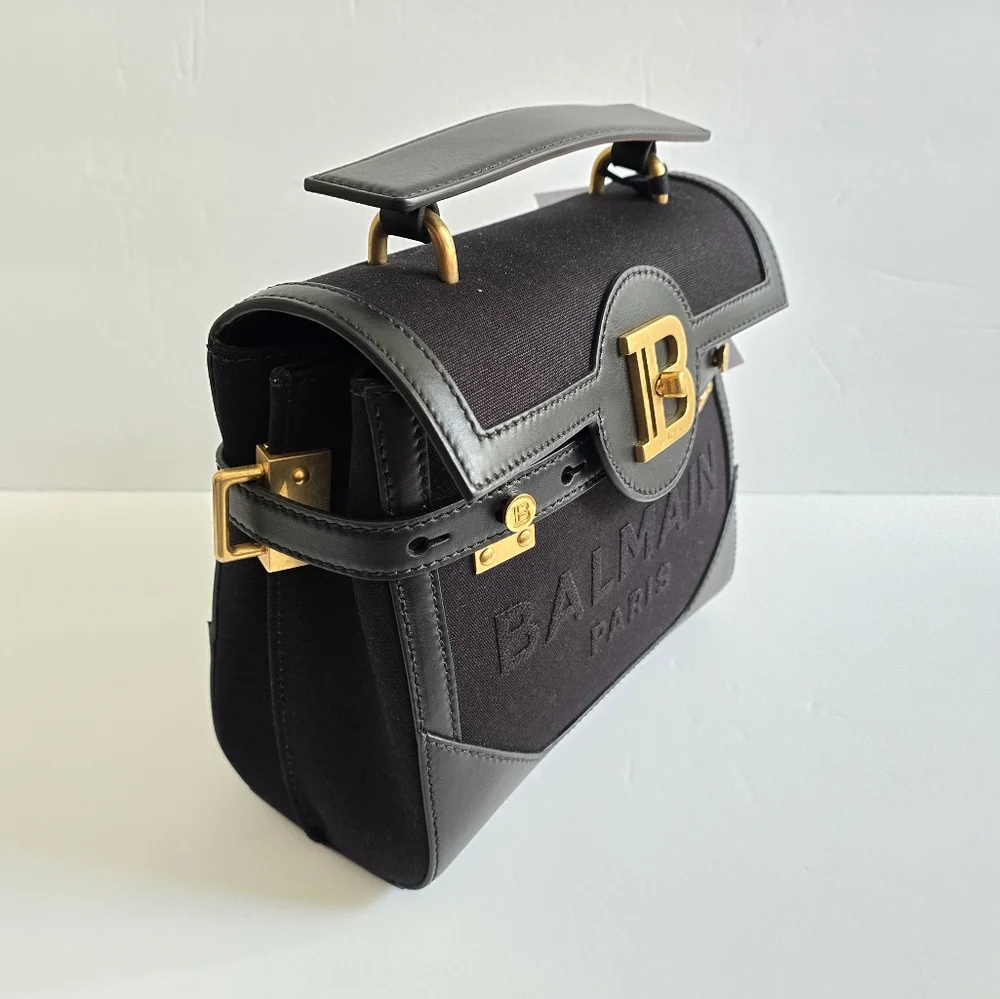 Balmain B-Buzz 23 Top Handle Bag Black - Picture 2 of 10